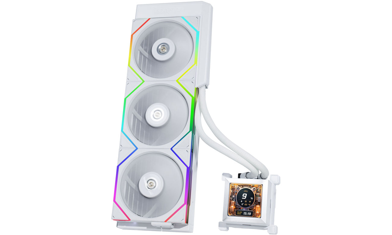 PC用ファン・クーラー Lian Li HydroShift LCD 360S White Buy Lian Li Hydroshift LCD 360N AIO CPU Fanless Cooler White